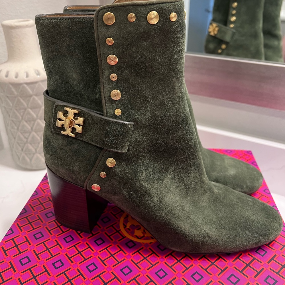 Tory Burch Kira studded booties.